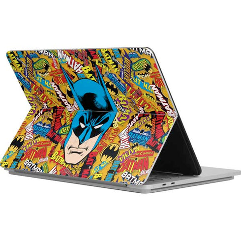 DC Comics Batman Mask Vintage Pattern Surface Laptop Studio Skin